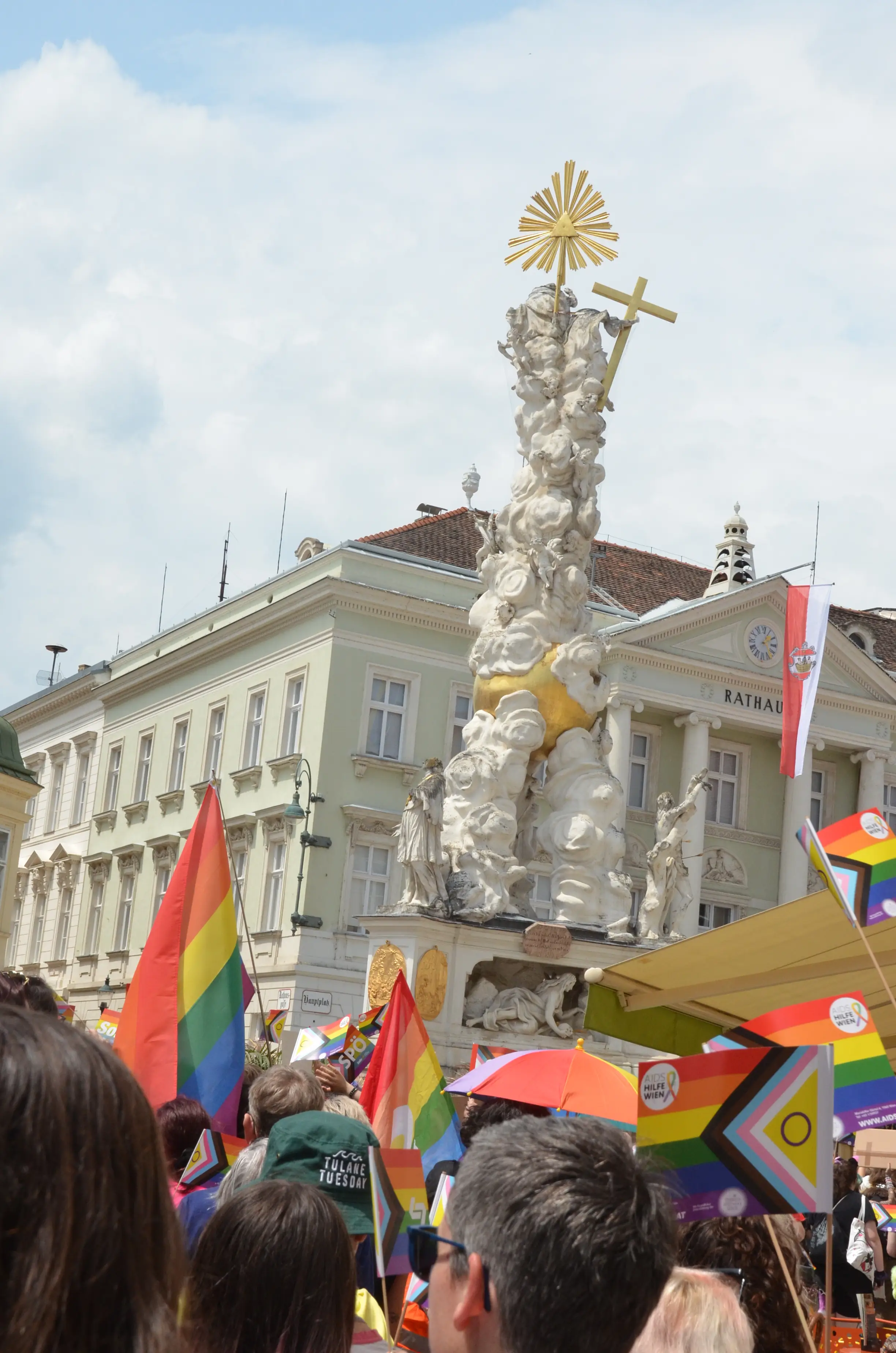 Die Badener Pestsäule in bunt!